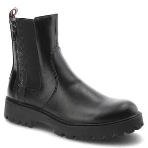 Czarne Botki Tommy Hilfiger Modne Buty Damskie