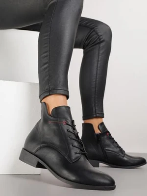 Czarne Botki Trzewiki Vices Miova