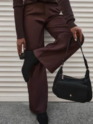 Czarne Botki z Elastyczną Cholewką za Kostkę na Geometrycznym Słupku Amori vices