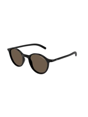 Czarne Brązowe Okulary przeciwsłoneczne Mb0324S 001 Montblanc