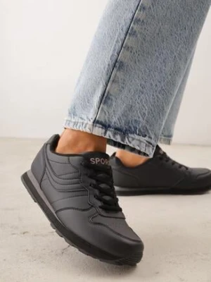 Czarne Buty Sportowe Laodosa