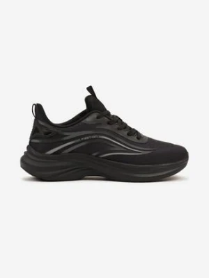 Czarne Buty Sportowe Sneakersy na Piankowej Podeszwie Linasela
