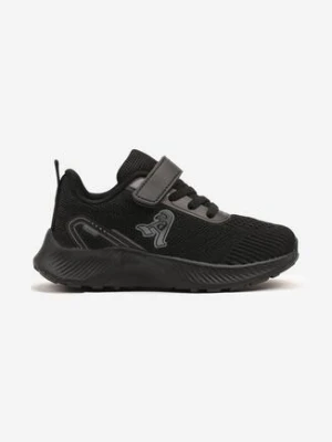 Czarne Buty Sportowe Sneakersy Ozdobione Naszywką Fonarea