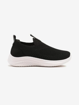Czarne Buty Sportowe Sneakersy z Elastyczną Cholewką Liasoria Apawwa
