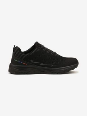Czarne Buty Sportowe Sneakersy z Perforacją Ziraline