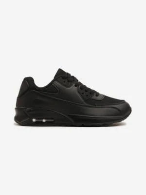 Zdjęcie produktu Czarne Buty Sportowe Sneakersy z Przezroczystą Wstawką Toselise