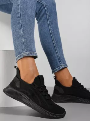 Czarne Buty Sportowe Telephica
