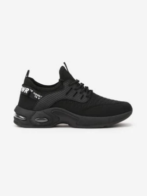 Czarne Buty Sportowe z Napisami Klymitheme