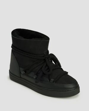 Czarne Buty Zimowe Damskie Inuikii Classic