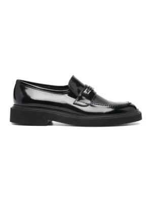 Czarne Casual Loafers Casadei