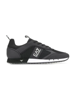 Czarne Casual Sneakers dla Mężczyzn Emporio Armani EA7