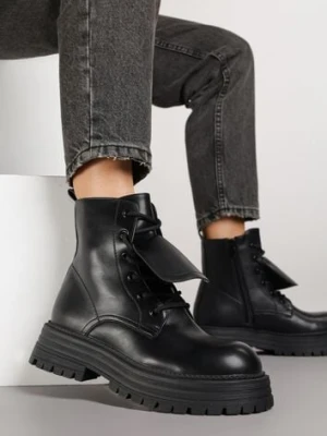 Czarne Casualowe Botki Typu Workery Vemarine givana