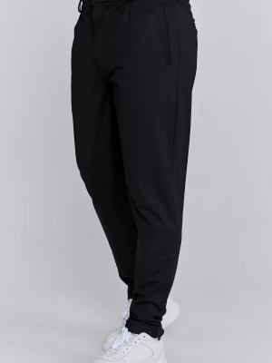 Czarne chinosy męskie Smart SikSilk