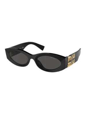 Czarne/Ciemnoszare Okulary przeciwsłoneczne Miu Miu