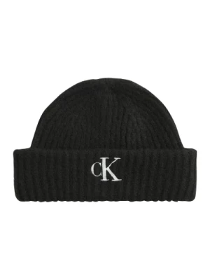 Czarne czapki Calvin Klein