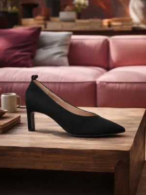 Czarne czółenka damskie 7mil