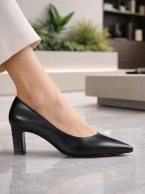 Czarne czółenka damskie 7mil