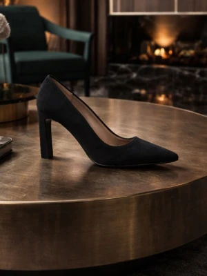 Czarne czółenka damskie 7mil