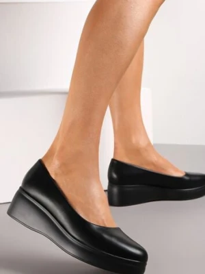 Czarne Czółenka na Niewysokim Koturnie Arrington