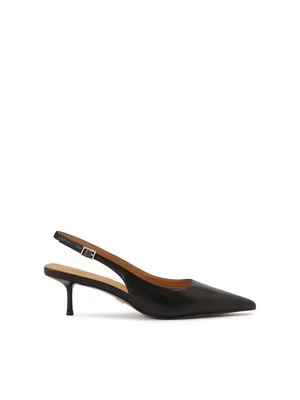 Czarne czółenka slingback Kazar
