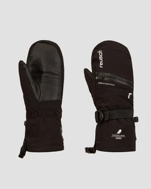 Czarne Dwupalczaste Rękawice Narciarskie Dziecięce Reusch Lando R-tex® Xt Mitten