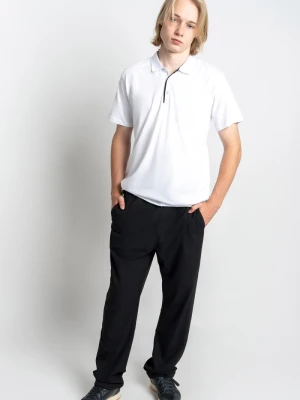 Czarne eleganckie spodnie typu chinosy Reporter