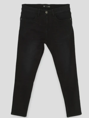 Czarne gładkie jeansy LOOSE Reporter