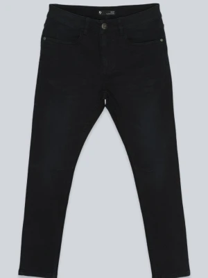 Czarne gładkie jeansy REGULAR Reporter