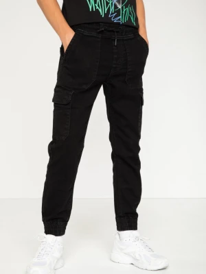 Czarne jeansowe spodnie jogger Reporter Young