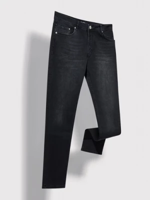 Czarne jeansowe spodnie męskie Pako Lorente