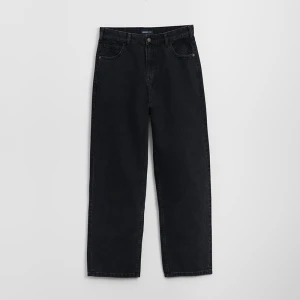 Czarne jeansy baggy fit House