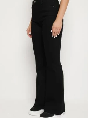 Czarne Jeansy Dzwony z Regularnym Stanem Sarkke daysie