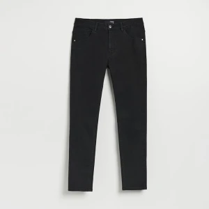 Czarne jeansy skinny fit House