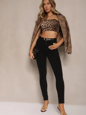 Zdjęcie produktu Czarne Jeansy Skinny High Waist Palwena
