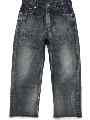 Czarne jeansy z gradientem kolorów MM6 Maison Margiela