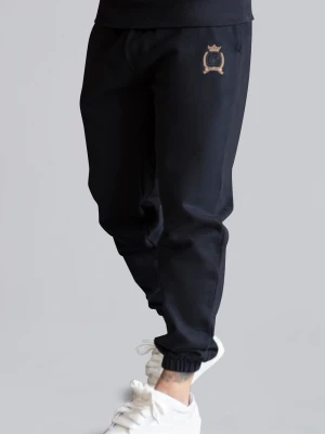 Czarne joggery męskie relaxed fit SikSilk