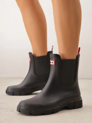 Czarne Kalosze Sztyblety na Podeszwie z Bieżnikiem Jovalia rarlon