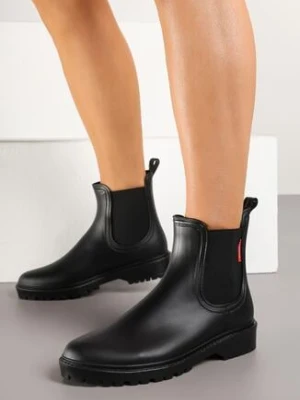 Czarne Kalosze w Stylu Sztybletów Bellexia