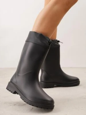 Czarne Kalosze ze Stoperem na Cholewce Eunosa seastar