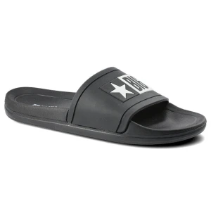 Klapki damskie Big Star, z lekkiego tworzywa syntetycznego z szerokim paskiem na podbiciu oraz profilowaną podeszwą, czarne, DD174699-906