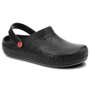 Klapki damskie Big Star, cholewka z tworzywa wsuwana konstrukcja profilowana wkładka gruba podeszwa, czarny, II175001