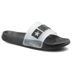 Klapki damskie Big Star, wsuwane basenowe klapki z tworzywa, czarne, FF274A200-906