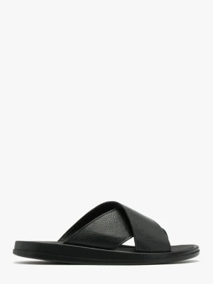 Czarne klapki męskie Ryłko