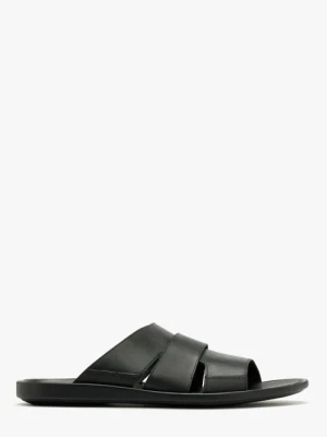 Czarne klapki męskie Ryłko