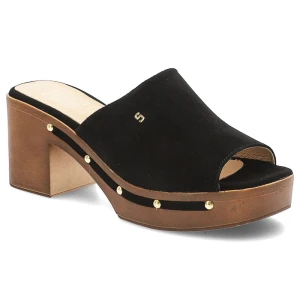 Czarne Klapki Simen Modne Obuwie Damskie W Stylu Boho