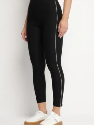 Czarne Klasyczne Legginsy z Bawełną Koriella pesail