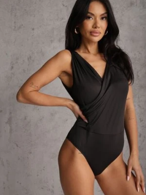 Czarne Kopertowe Body Bez Rękawów Edalwen elsa.m by may