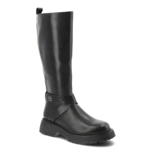 Czarne Kozaki Filippo Eleganckie Obuwie Damskie