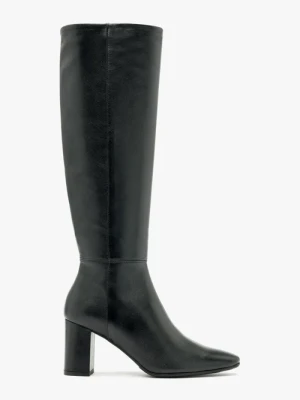 Czarne kozaki na obcasie Ryłko