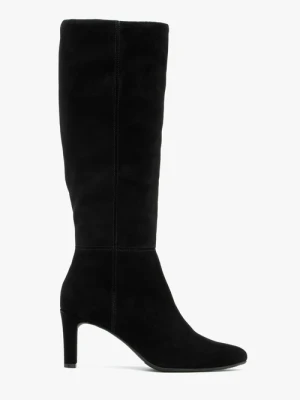 Czarne kozaki na szpilce Ryłko